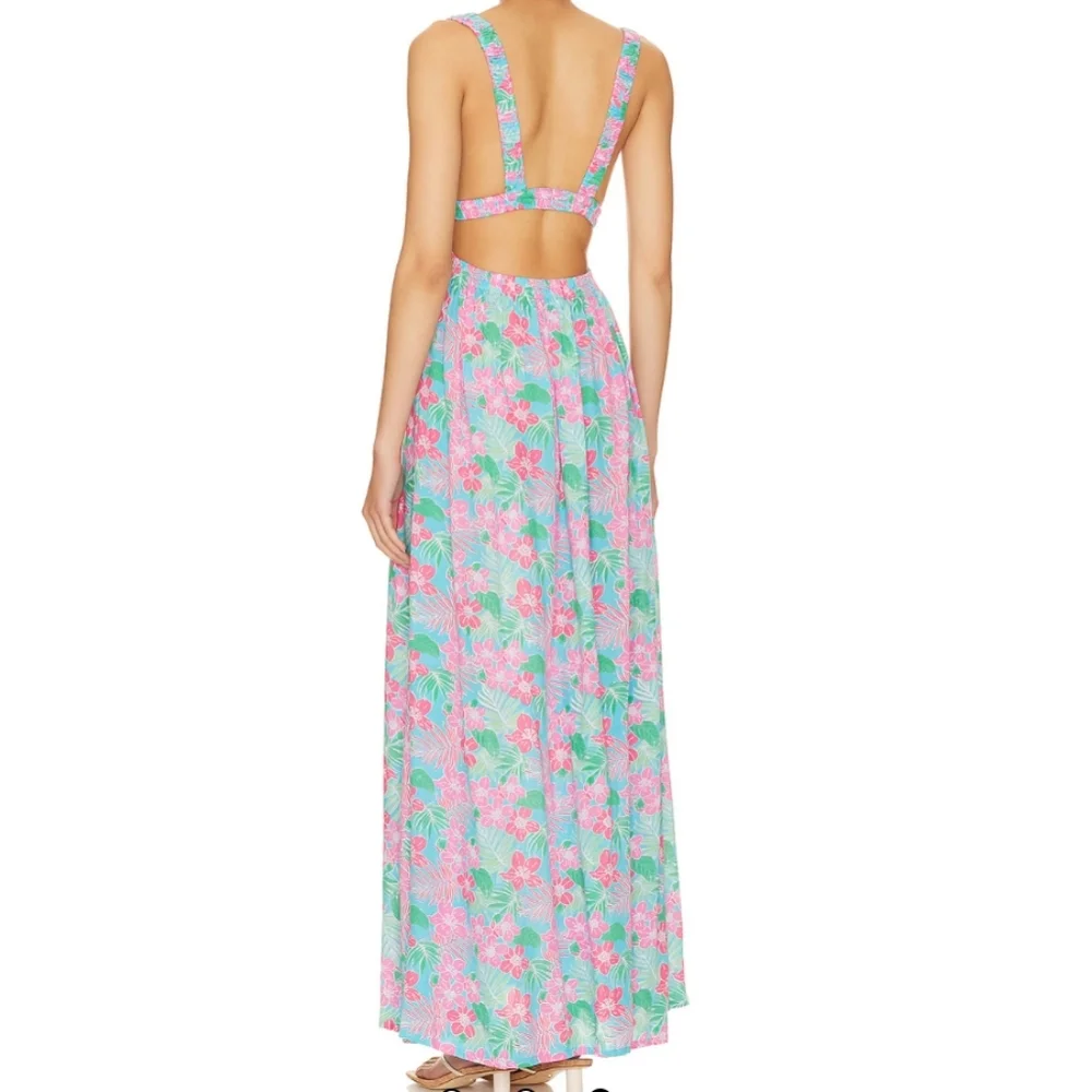 NWT Tiare Hawaii Hope maxi dress S/M Tropics Turquoise resort wear for women - Picture 2 of 6